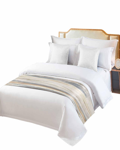 Abstract Bed Runner Scarf Modern Art Luxury Design