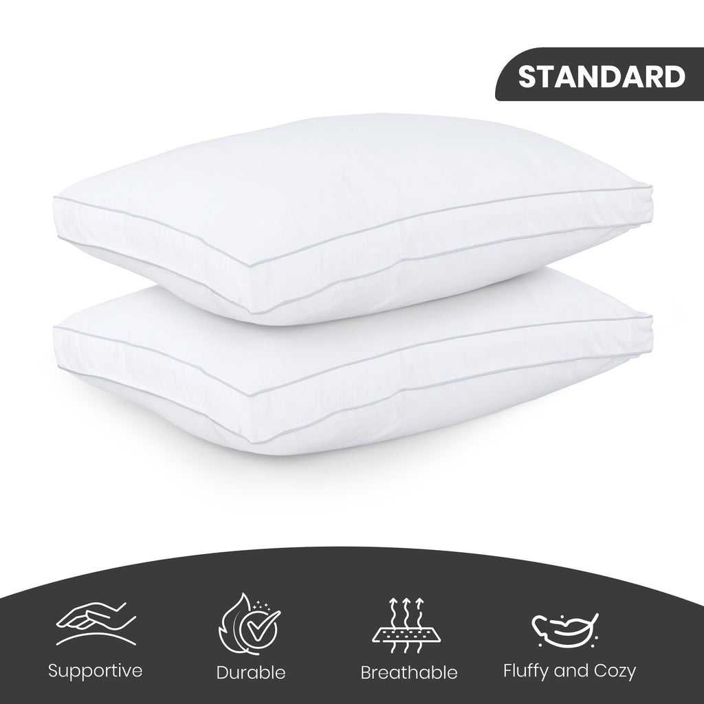 Cooling Bed Pillows Set of 6 Queen Size Soft Support Sleep