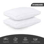 Cooling Bed Pillows Set of 6 Queen Size Soft Support Sleep