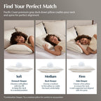 Luxury Down Bed Pillow Medium Support Cotton Cover King Size