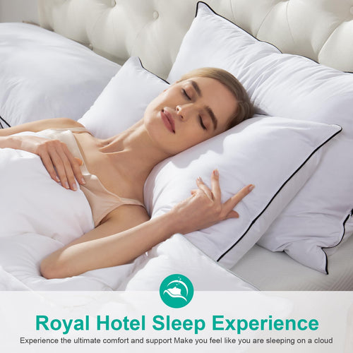 APSMILE Medium Firm Feathers Down Pillows